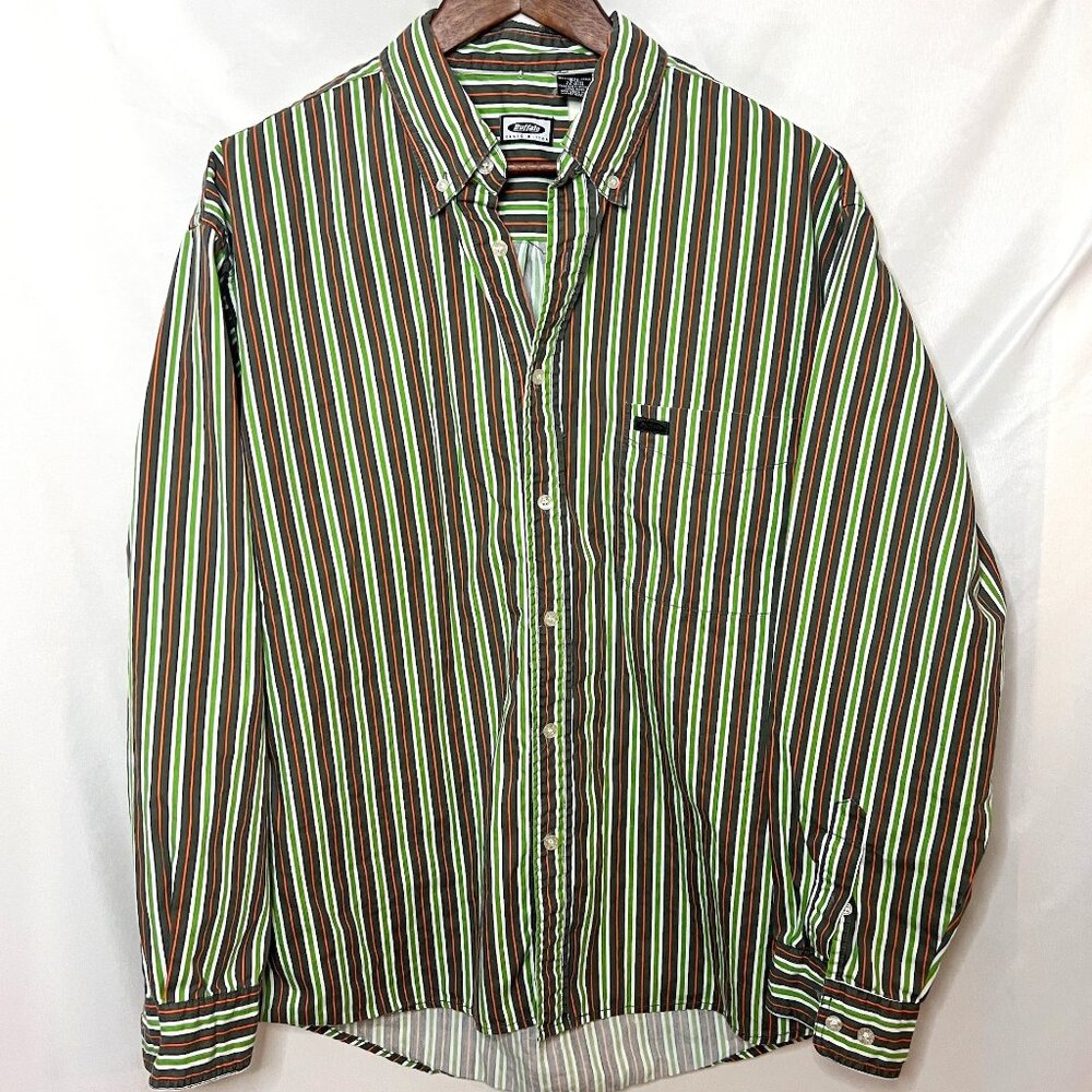 Buffalo Shirt Men’s L Women’s XL Oversized Vintage Grunge Casual Unisex Top